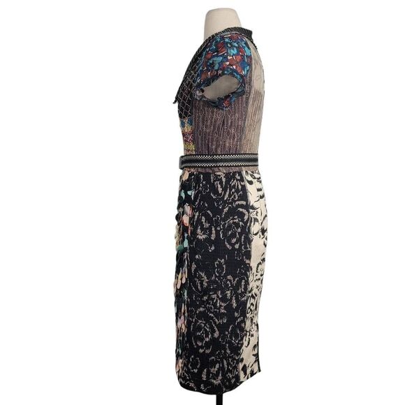 Rare Anthropologie Beguile by Byron Lars Margot Pencil Dress Sz 8 Vivrant Colorf - Picture 8 of 11